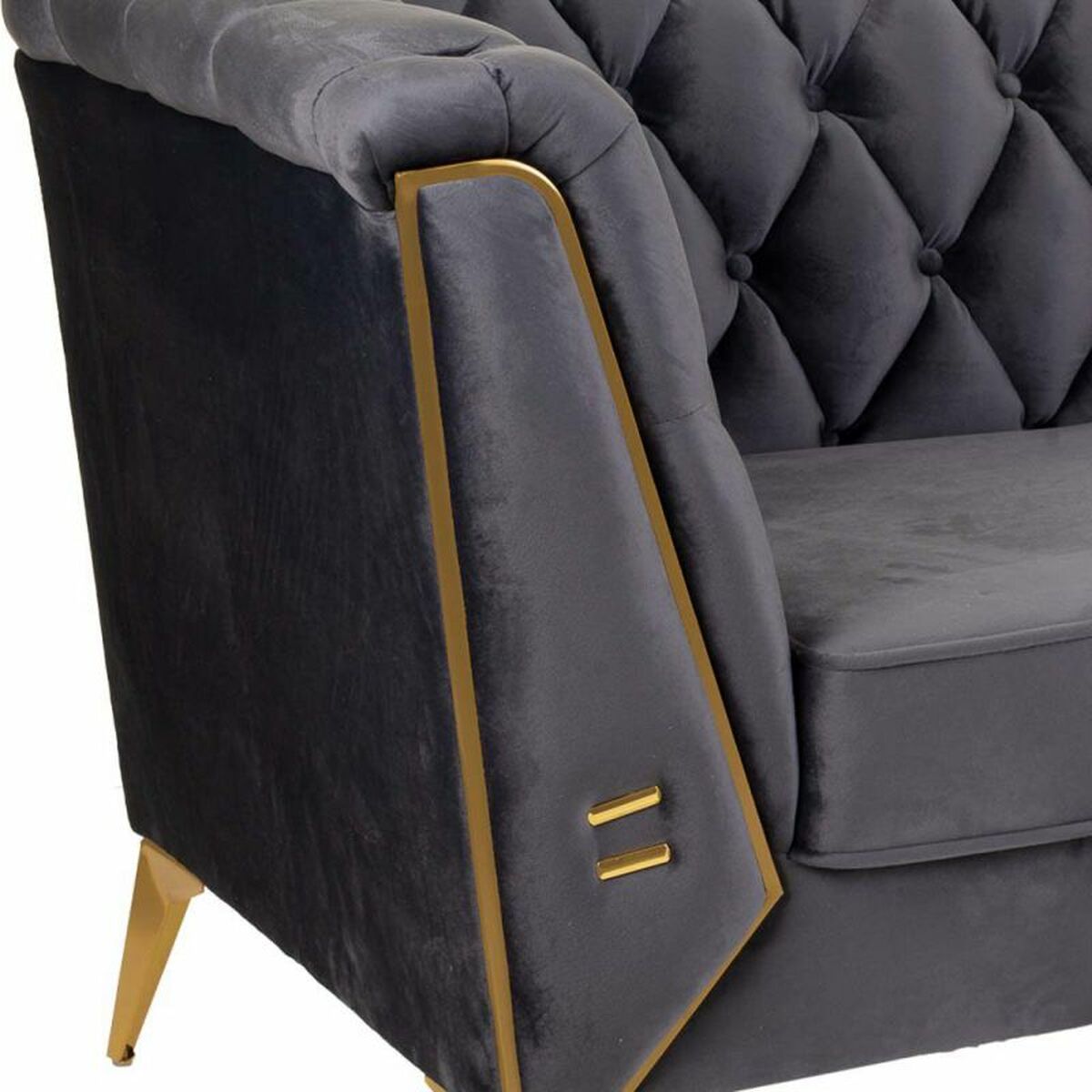 Sofa Alexandra House Living Grå 72 x 75 x 153 cm